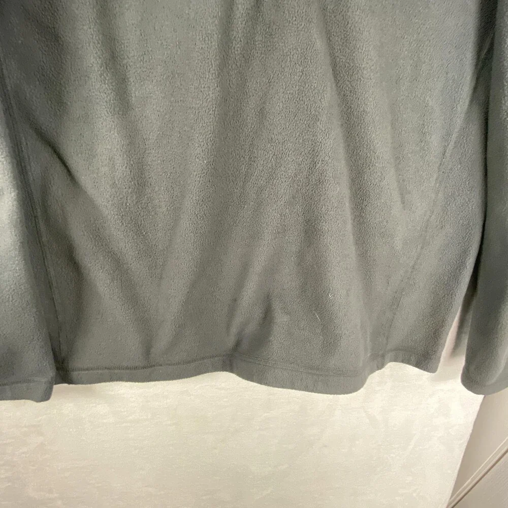 The North Face TKA 100 Glacier Fleece Jacket Mens Large Gray 1/4 Zip Pullover